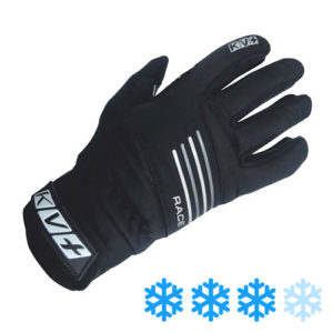 black ski gloves