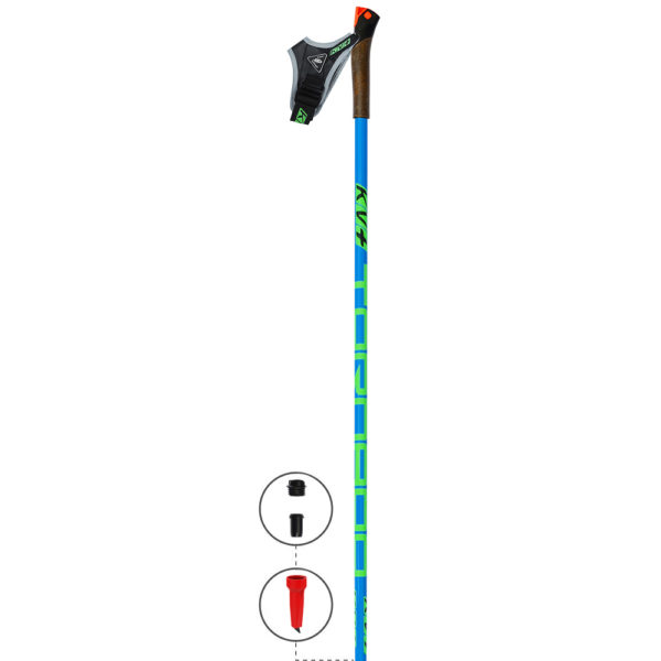 8P004QR KV+ Tornado Clip Roller Ski Pole. KV+ KV Plus Roller ski poles in Canada and USA