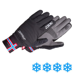 21G05.N KV+ Cold Pro Ski Gloves with NOR flag