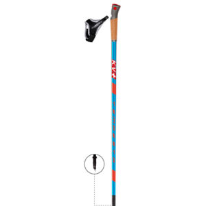23P007R KV+ Tempesta Blue roller ski poles