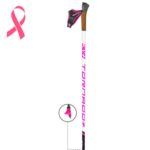 23P004QP KV+ Tornado Pink cross-country ski poles