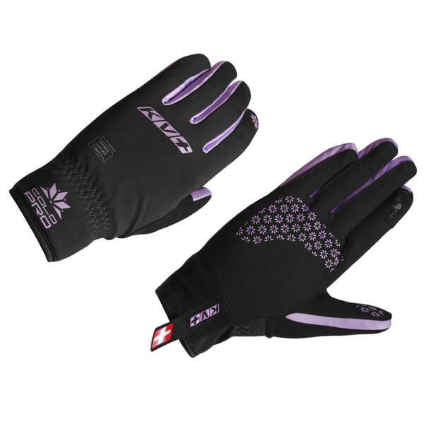 25G05.114 KV+ Cold Pro Cross-country Ski Gloves Black-Lilac 1