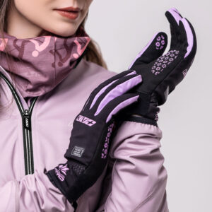 25G05.114 KV+ Cold Pro Cross-country Ski Gloves Black-Lilac 2