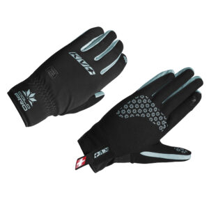 25G05.121 KV+ Cold Pro Cross-country Ski Gloves Black-Turquoise 1