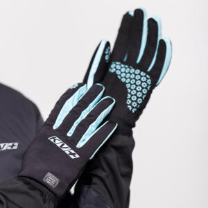 25G05.121 KV+ Cold Pro Cross-country Ski Gloves Black-Turquoise 3