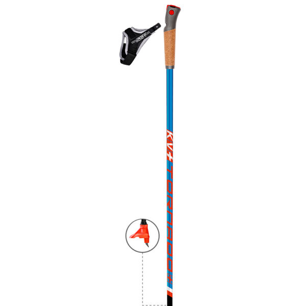 23P003JQ KV+ Tornado Plus Junior QCB cross-country ski poles