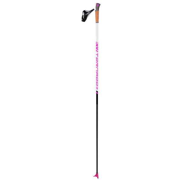 23P003JQP KV+ Tornado Plus Junior Pink QCB cross-country ski poles full length