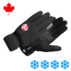26G05.CAN KV+ Cold Pro Cross-country Ski Gloves Black with Canadian Flag-2
